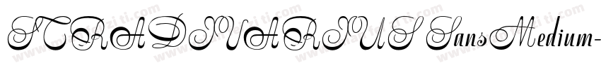 STRADIVARIUS SansMedium字体转换